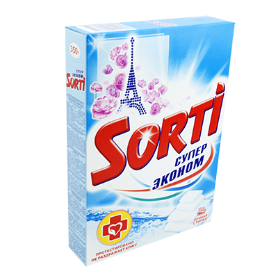 Стиральный порошок для ручной стирки "Sorti", 350 г