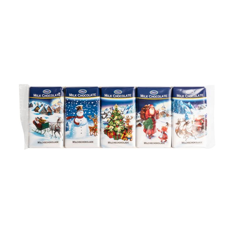 Молочный шоколад, Christmas, 5х15 г