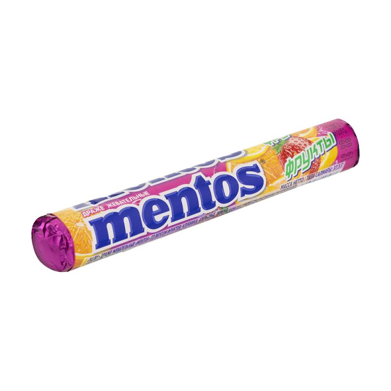 Драже жевательные, Mentos, 37,5 г, в ассортименте