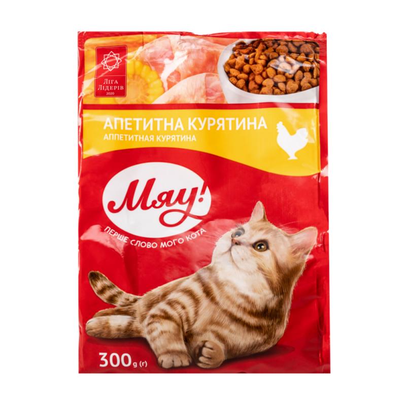 MJAU saus.bar.kaķiem ar vist.gaļu 300gr