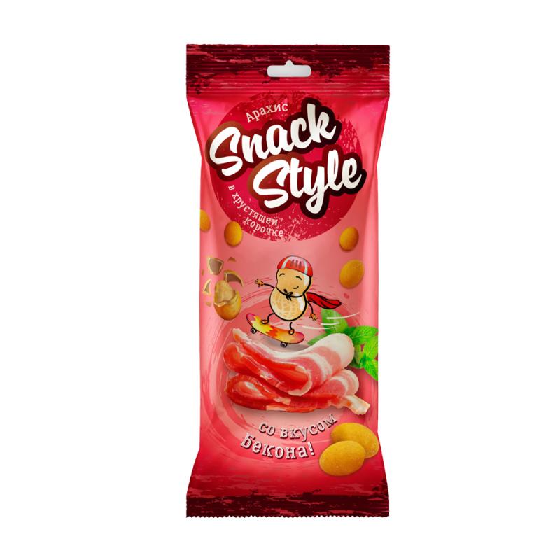 Арахис в хрустящей корочке, Snack Style, 70 г, в ассортименте