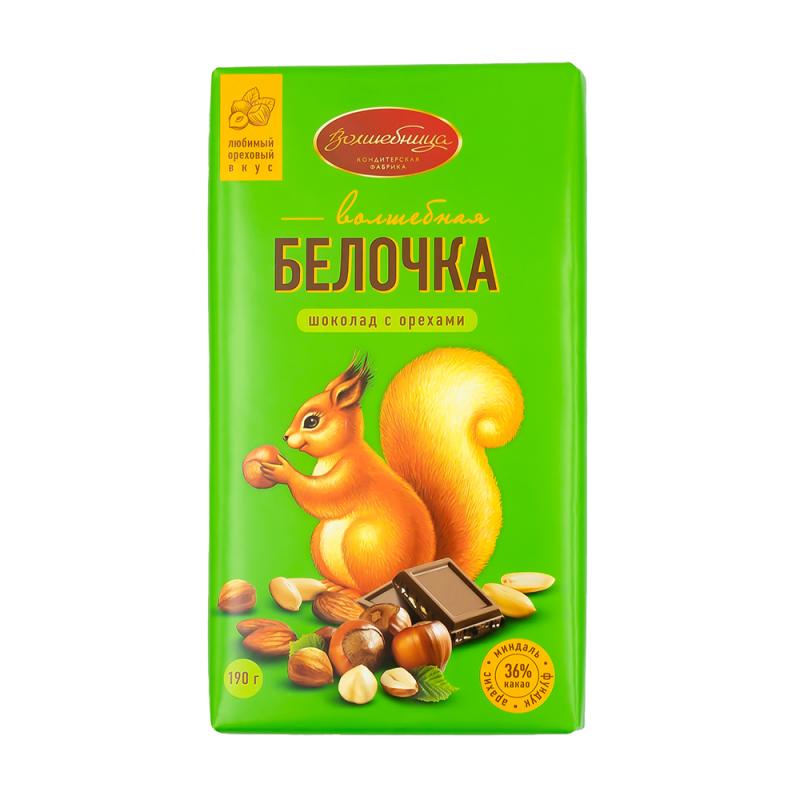 Шоколад "Волшебная белочка", 190 г