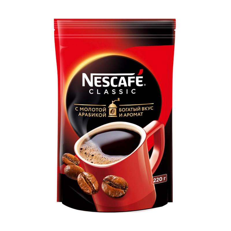 Кофе натуральный растворимый "CLASSIC", Nescafé, 220 г
