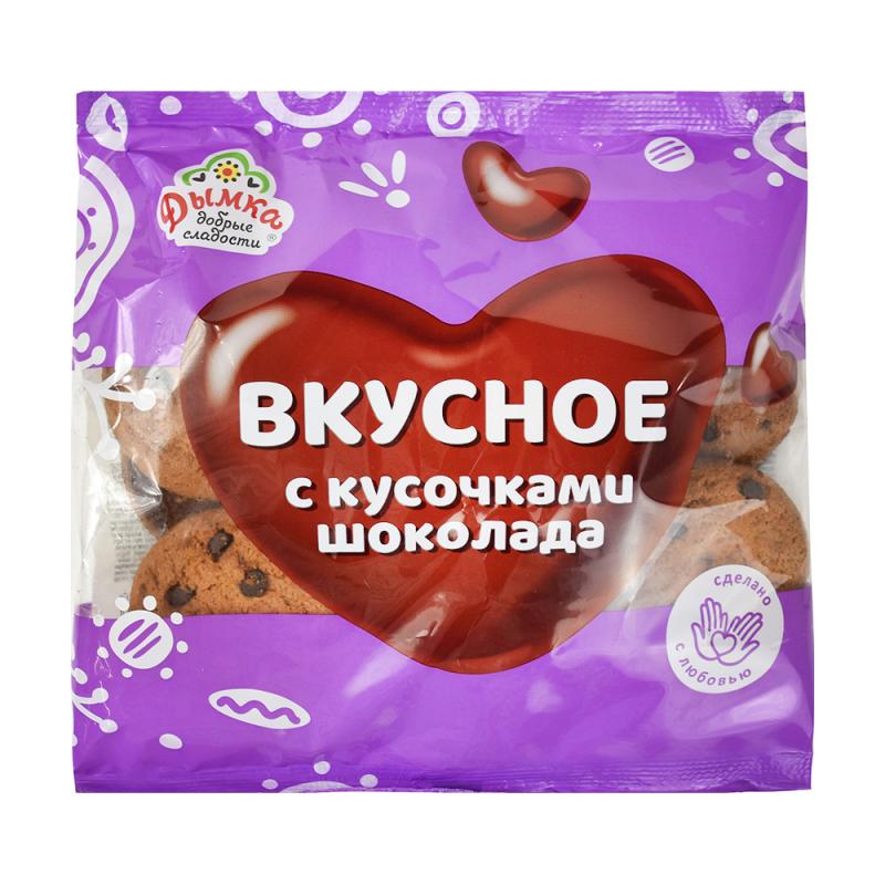 Печенье "Вкусное", Дымка, с кусочками шоколада, 300 г