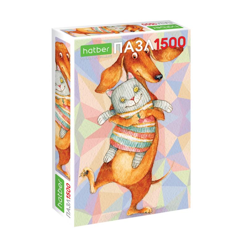 Пазл, Hatber, 1500 элементов, в ассортименте