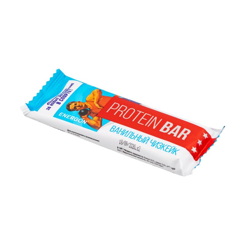 Протеиновый батончик "Protein Bar", ENERGON, ванильный чизкейк, 60 г