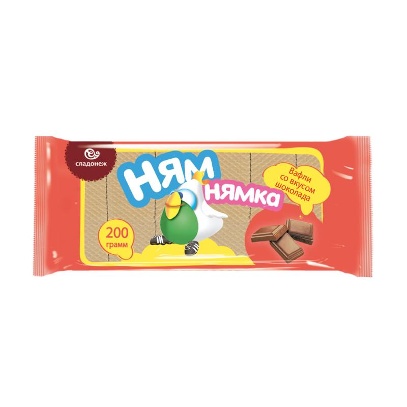Вафли "Ням-нямка", 200 г, в ассортименте