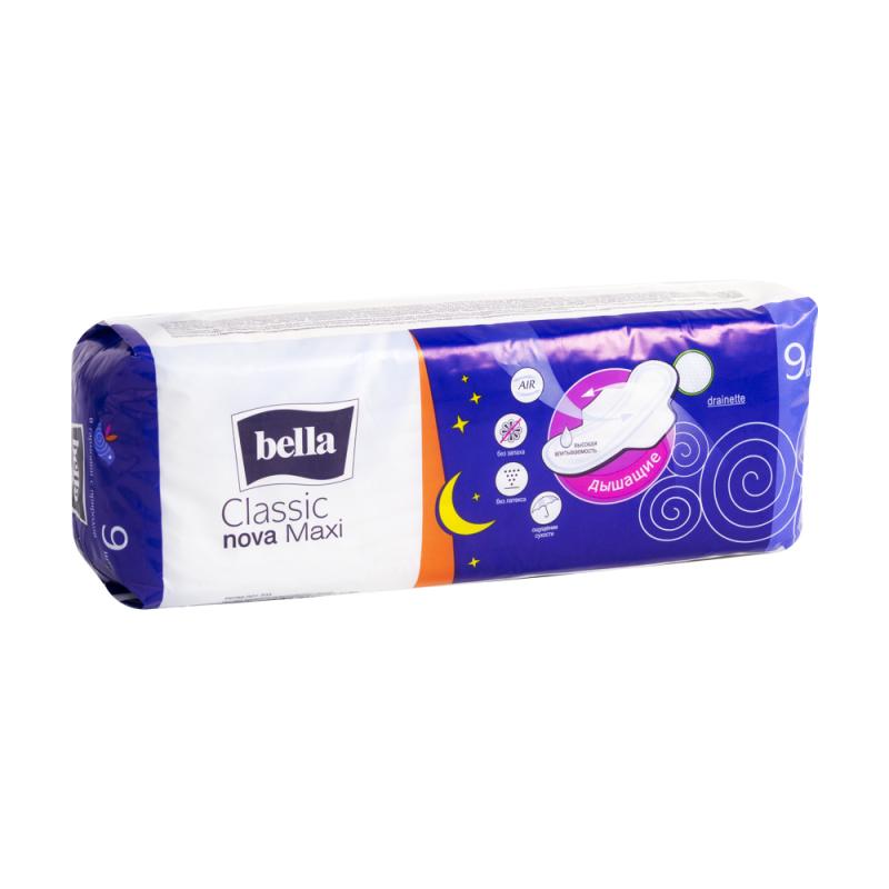 Прокладки "Classic Nova Maxi", Bella, 9 шт.