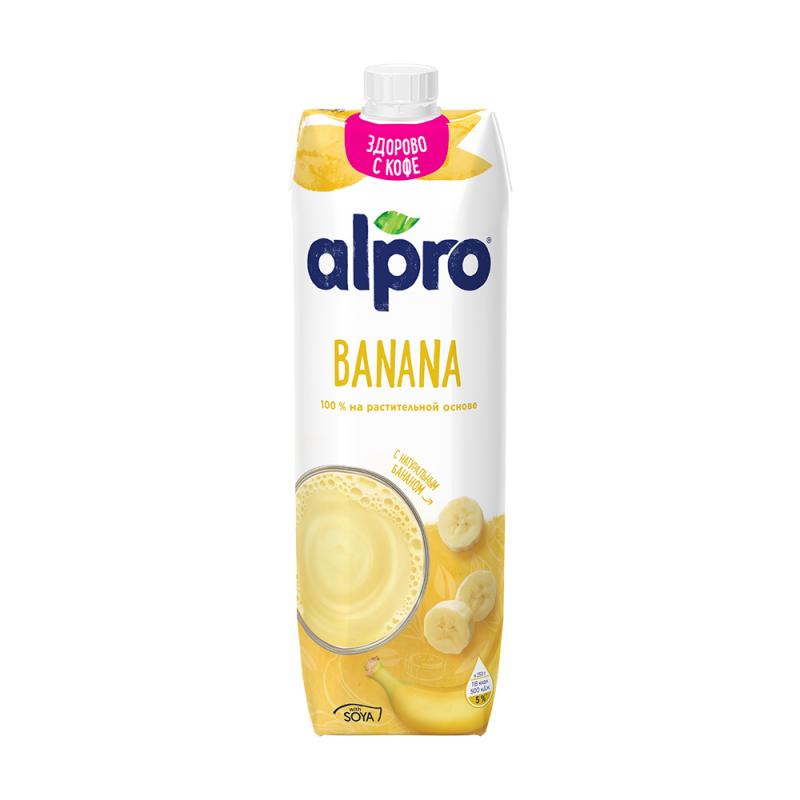 Напиток банановый, Alpro, с соей, 1 л