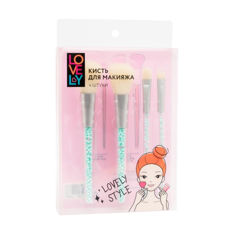 Кисть для макияжа, Lovely, 4 шт., в ассортименте