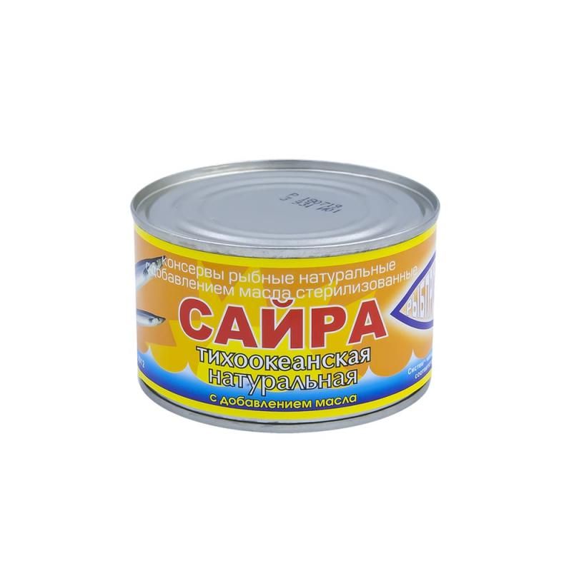 Сайра тихоокеанская с добавлением масла, 230 г