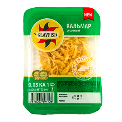 Кальмар сушеный "GLAVFISH" в ассортименте, 50 г