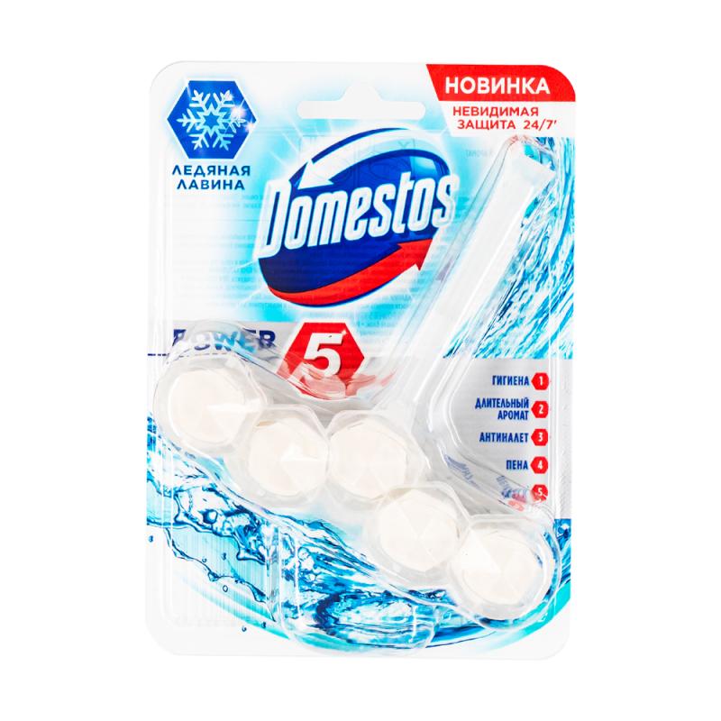 Блок для унитаза "Power 5", Domestos, 55 г, в ассортименте