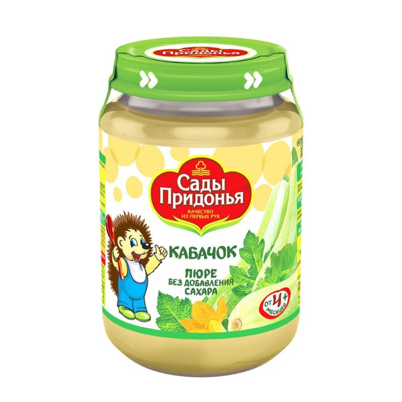 Овощное пюре кабачок 170гр