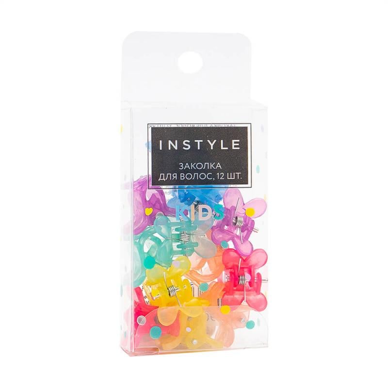 Заколка для волос, INSTYLE, 12 шт., в ассортименте
