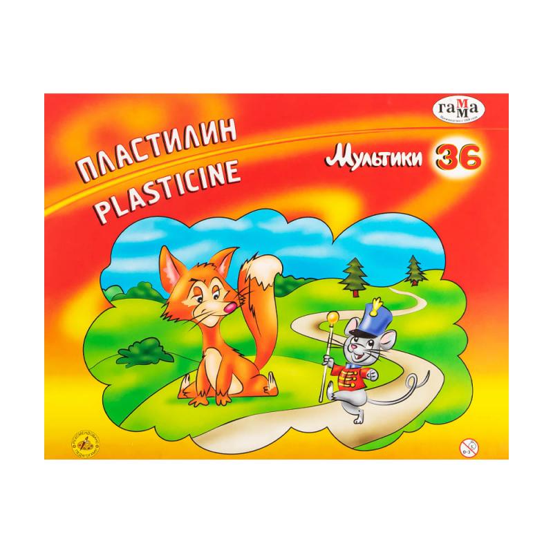 Пластилин "Мультики", Гамма, 36 шт.