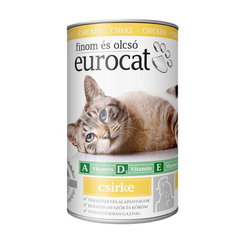 Корм для кошек, Eurocat, с курицей, 415 г