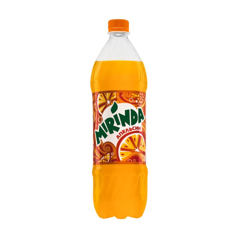 Напиток газированный, Mirinda, апельсин, 1 л