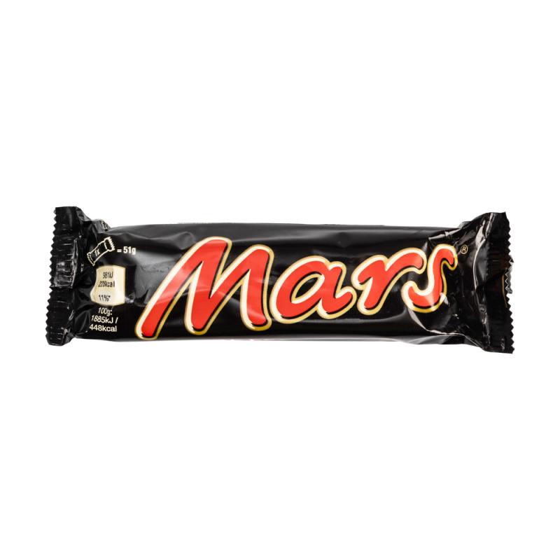 Шоколадный батончик, Mars, 51 г
