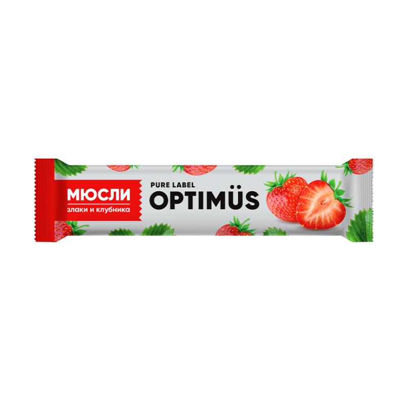 Батончик, Optimus, со злаками, 25 г, в ассортименте