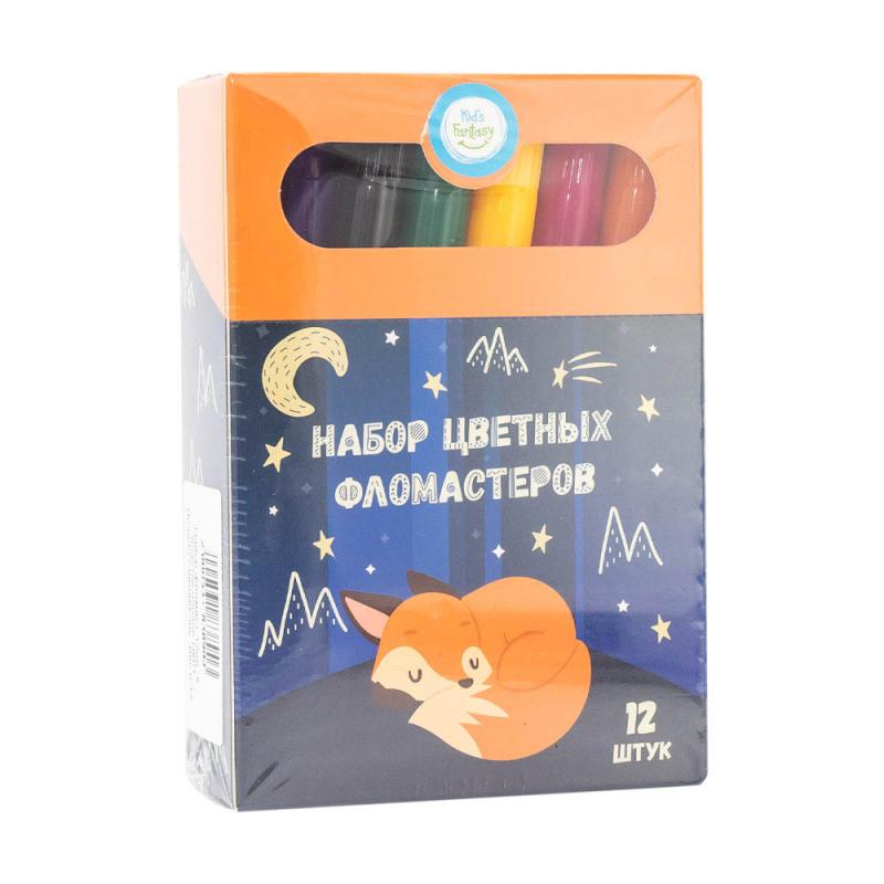 Набор цветных фломастеров, Kid's Fantasy, 12 шт., в ассортименте