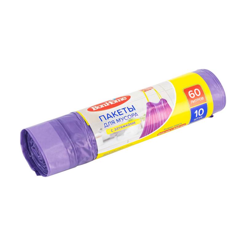 Пакеты для мусора с завязками, BonHome, 35 л, 15 шт.
