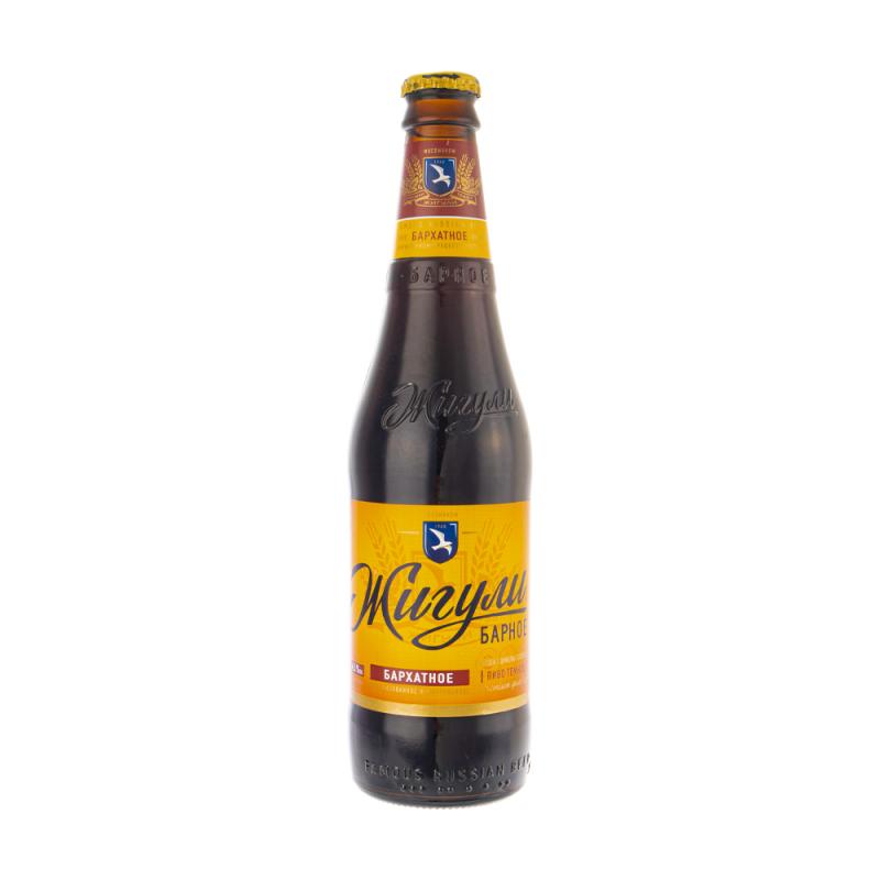 Пиво тёмное "Жигули Барное Бархатное", 4,5%, 0,45 л