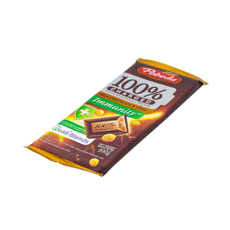 Молочный шоколад с криспом, Победа, 100 г