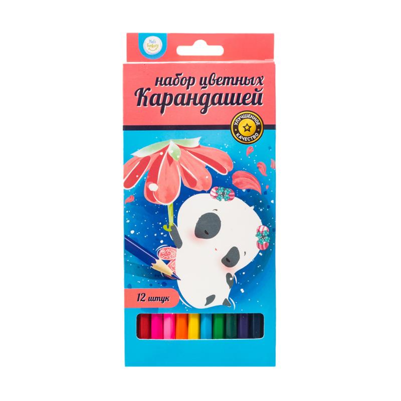 Набор цветных карандашей, Kid`s Fantasy, 12 шт., в ассортименте