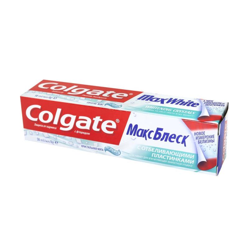 Зубная паста "Макс Блеск", Colgate, 50 мл