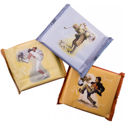 Шоколад "Retro Sport" (молочный с орехом, горький, молочный), 100 г