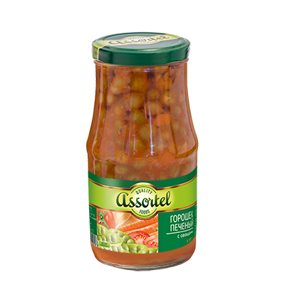 Горошек печеный с овощами Assortel, 530  мл
