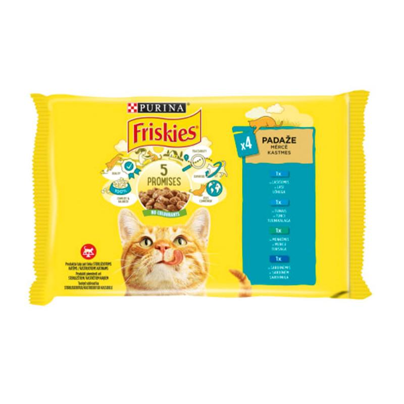 Консервы для кошек, Friskies, 4x85 г