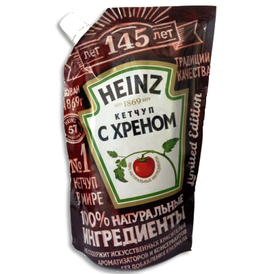 Кетчуп "Heinz" томатный с хреном, 350 г