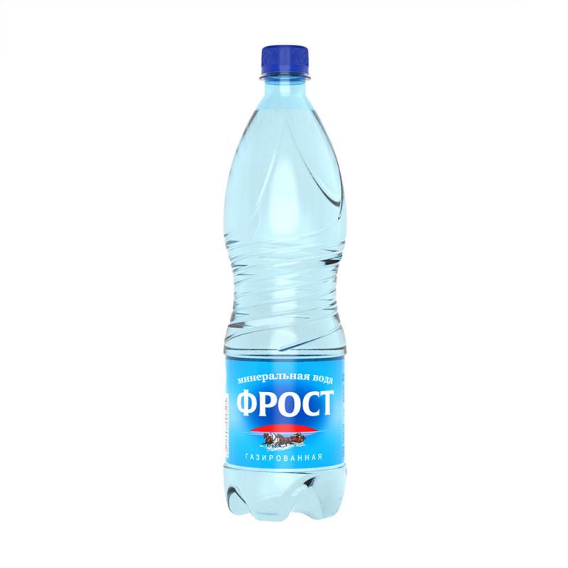Вода минеральная "Фрост", газированная, 1 л