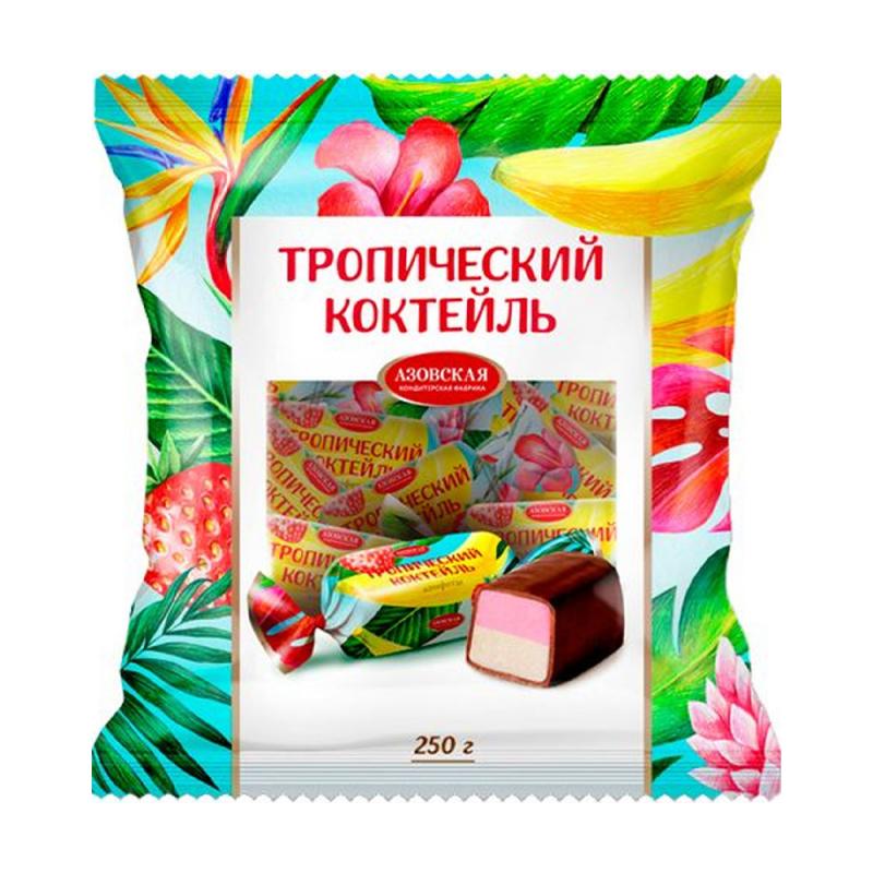 Конфеты помадные глазированные, 250 г, в ассортименте