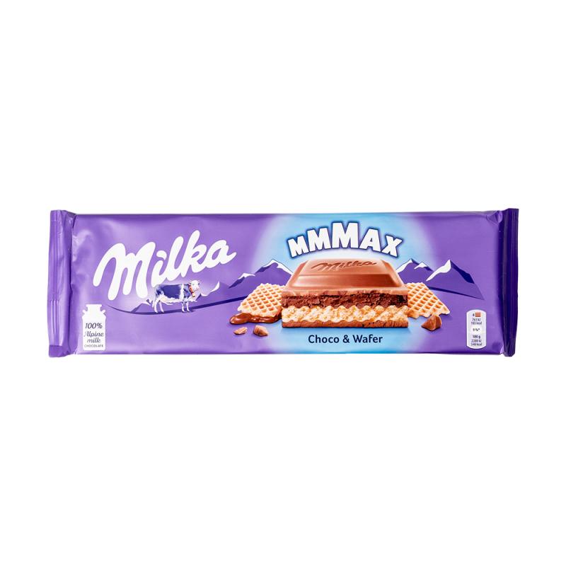 Šokolādes tāfele MILKA Choco&Wafer 300g