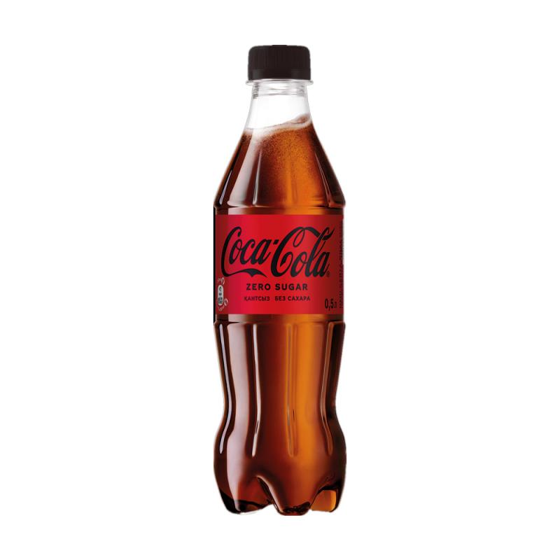 Сильногазированный напиток "Zero", Coca-Cola, без сахара, 0,5 л