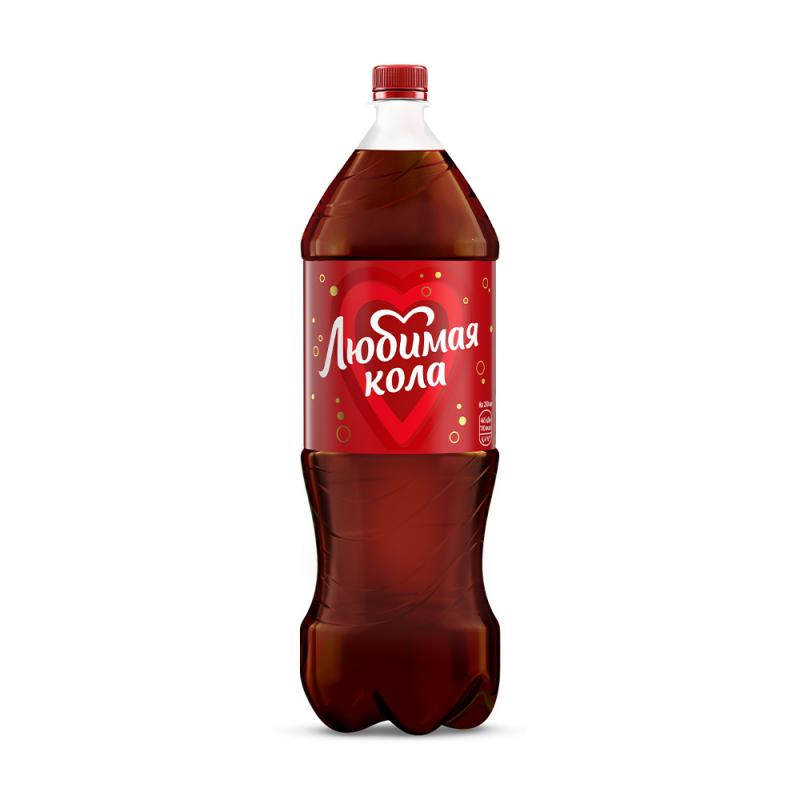 Сильногазированный напиток, Любимая Кола, 2 л