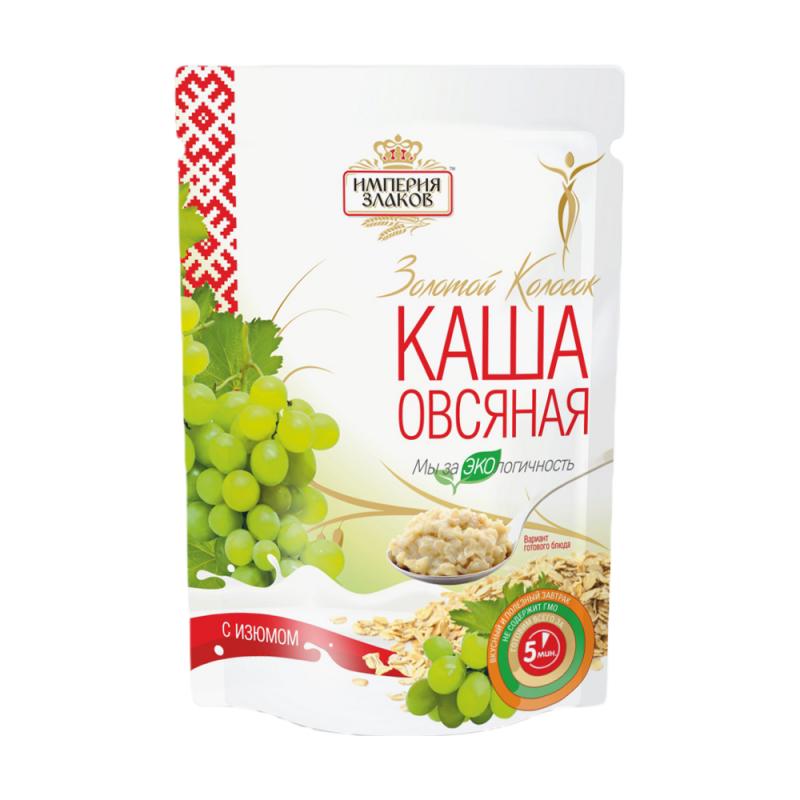Каша овсяная "Золотой колосок" с изюмом, 250 г