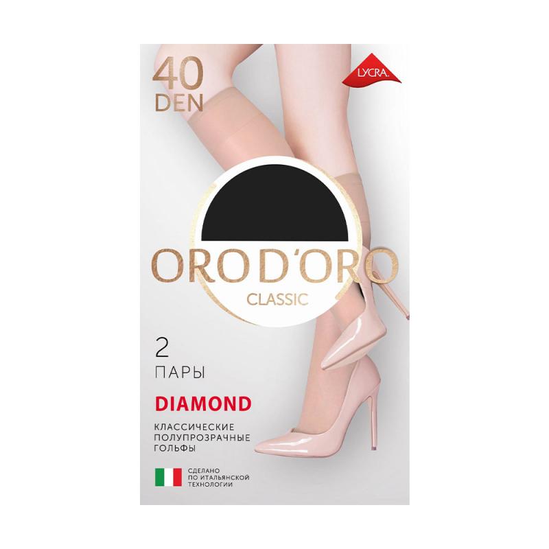 Гольфы женские "Diamond", Orod'oro, 40 den, 2 пары, в ассортименте