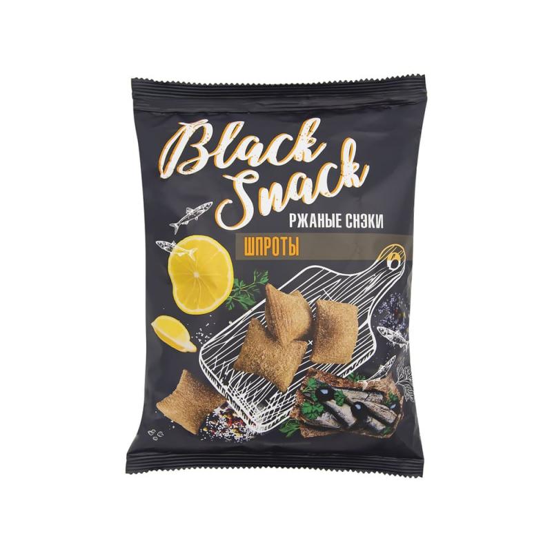 Ржаные снэки "Black snack" в ассортименте, 70 г