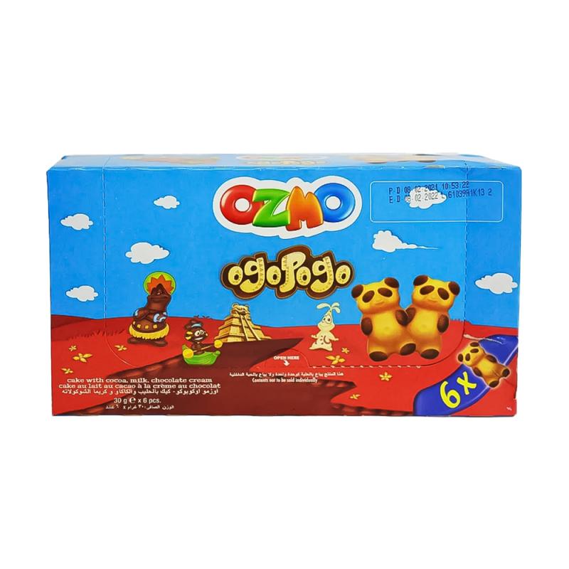 Бисквит с шоколадной начинкой "Ozmo", Ogopogo, 6 шт.