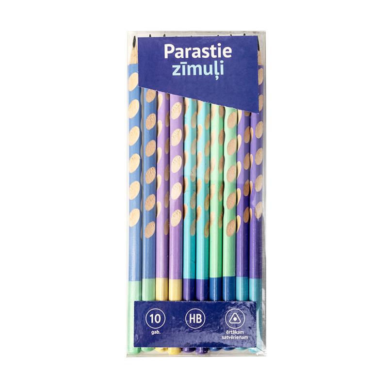 Обычные карандаши, 10 шт.
