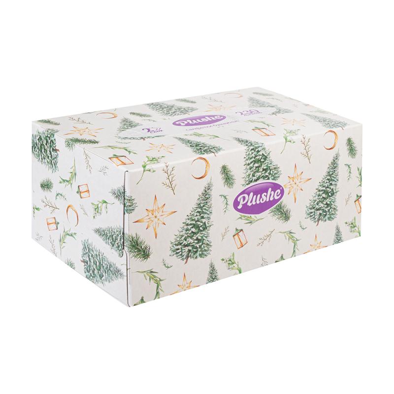 Салфетки бумажные, Plushe, 2 слоя, 230 шт., в ассортименте