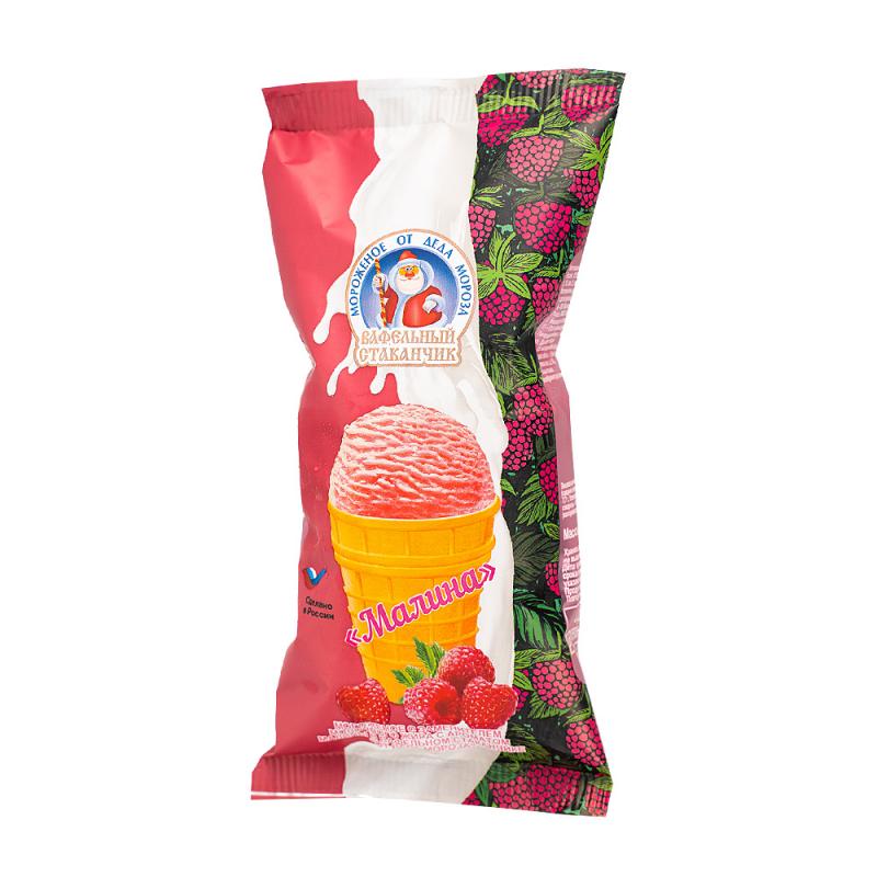 Мороженое в стаканчике "от Деда Мороза", Айсберри, малиновое, 100 г