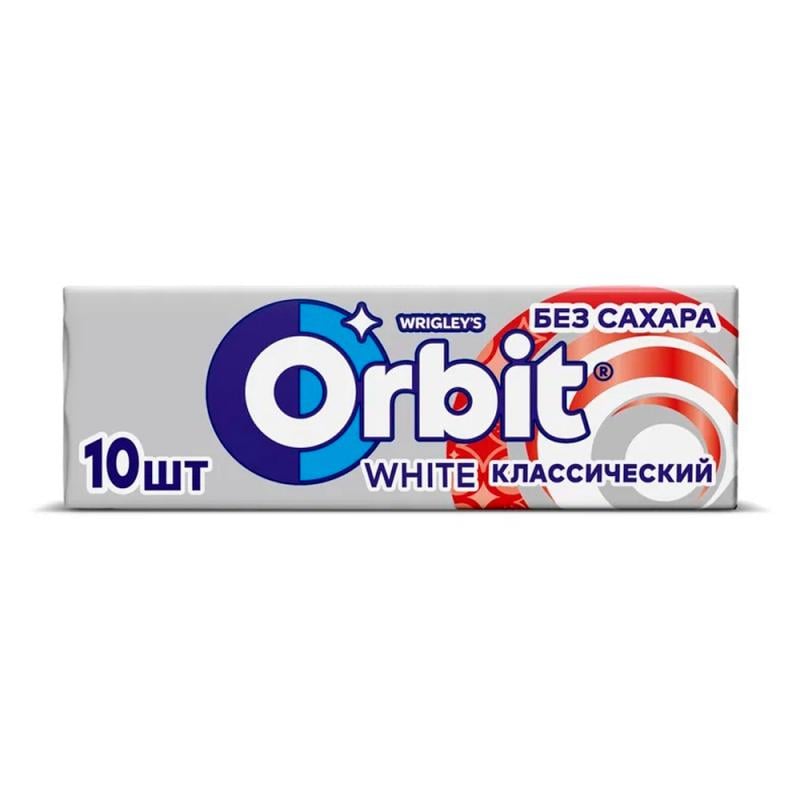 Жевательная резинка "White Классический", Orbit, 13,6 г