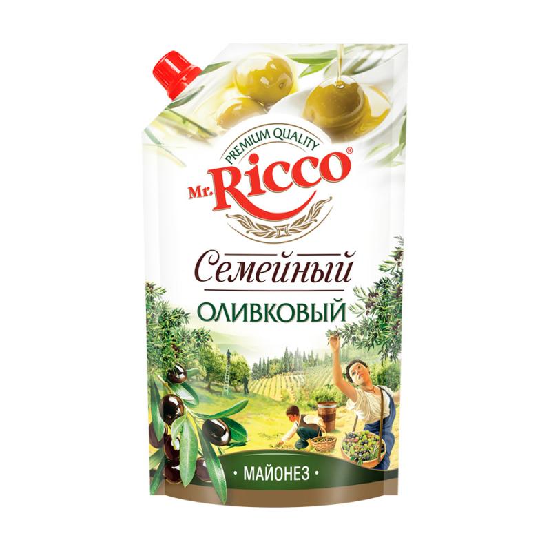 Майонез "Семейный", Mr.Ricco, оливковый, 50%, 350 мл