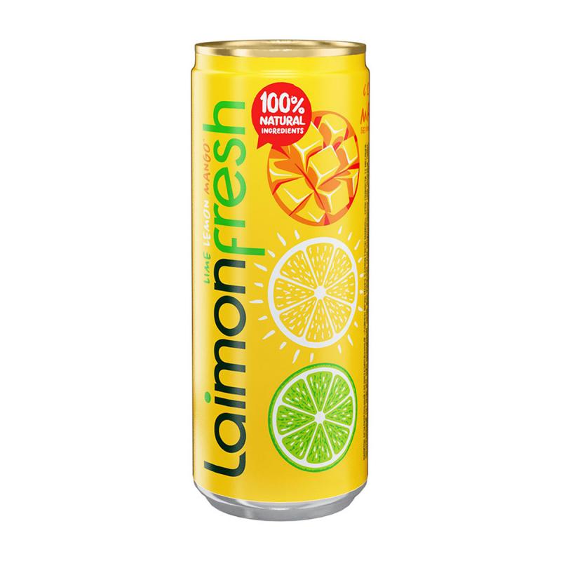 Напиток безалкогольный среднегазированный "Mango", Laimon Fresh, 0,33 л