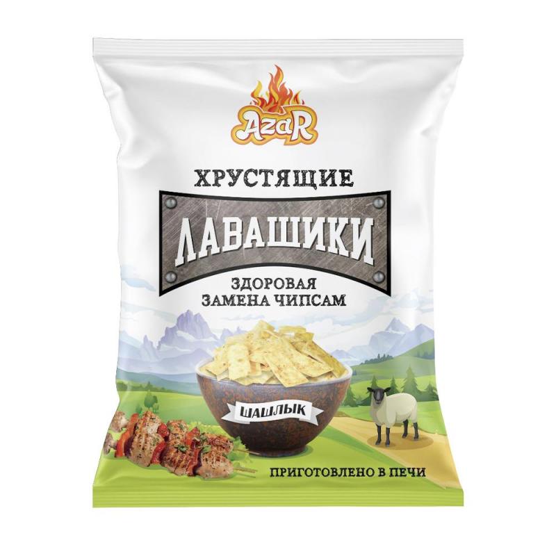 Хрустящие лавашики, 90 г, в ассортименте